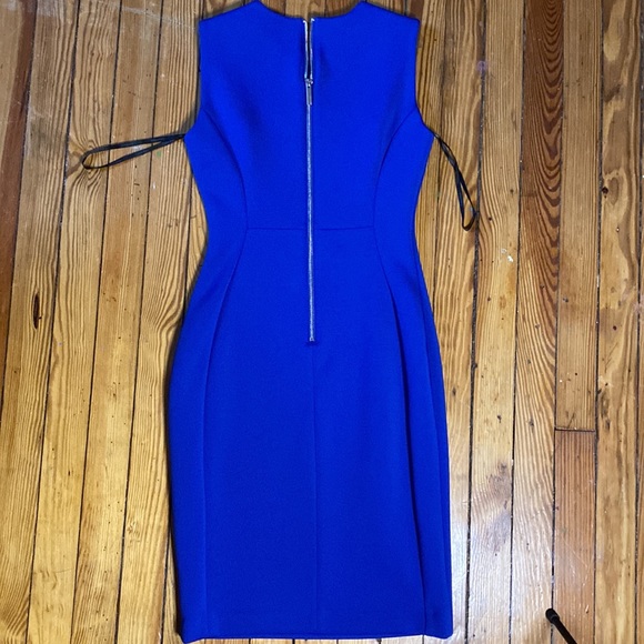 Calvin Klein blue midi bodycon dress - Picture 3 of 4